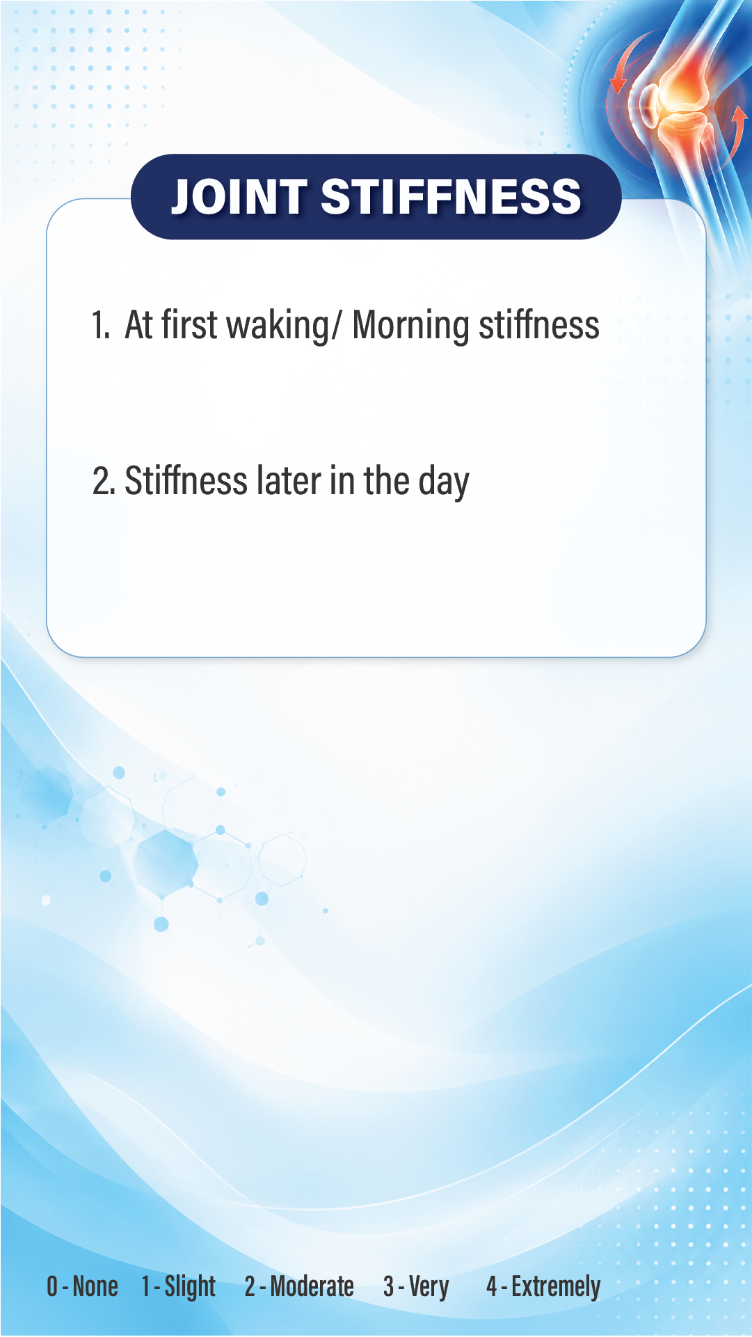 Joint Stiffness Background